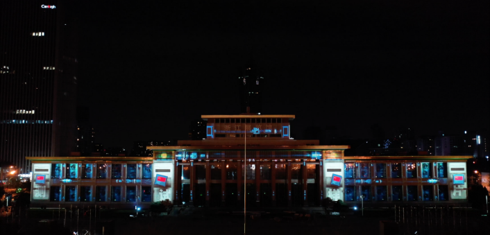 天空創(chuàng)想用科技點(diǎn)亮城市！杭州武林廣場3DMAPPING秀震撼上演！(圖10)